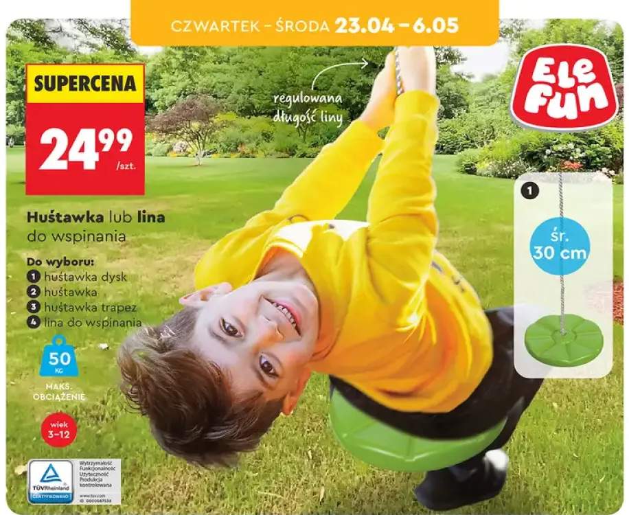 Huśtawka dysk do wspinania