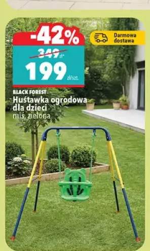 Huśtawka ogrodowa dla dzieci mix 3 zielona