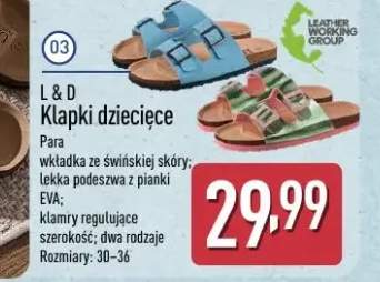 Klapki dziecięce