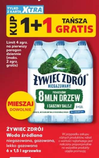 Woda Żywiec Zdrój niegazowana 8 mln drzew i sadów Dale