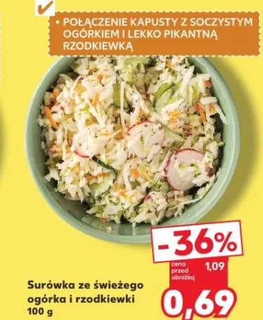 Surówka ze świeżego ogórka i rzodkiewki