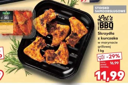 Skrzydła z kurczaka w marynacie grillowej