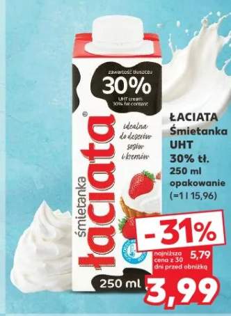 Śmietanka UHT 30% tł.