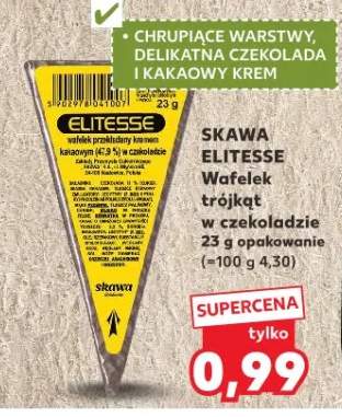 Wafelek trójkąt w czekoladzie