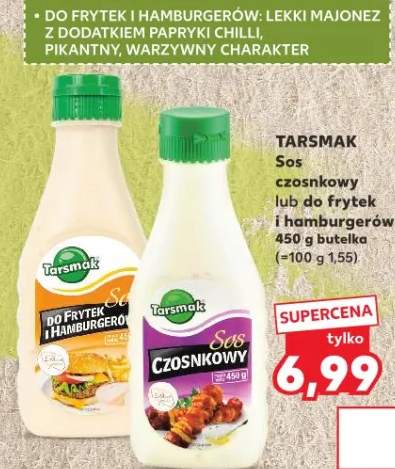 Sos czosnkowy lub do frytek i hamburgerów