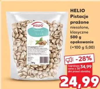 Pistacje prażone niesolone, klasyczne