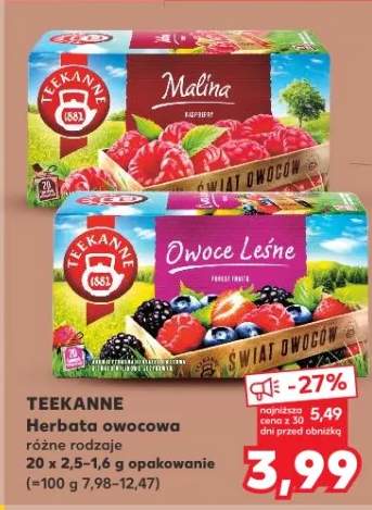 Herbata owocowa różne rodzaje