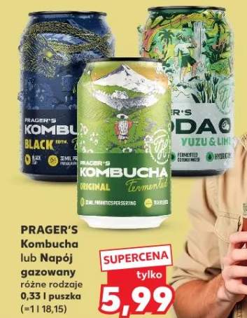 Kombucha lub Napój gazowany różne rodzaje