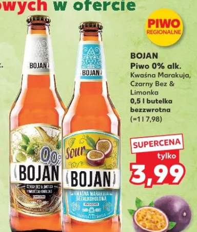 Piwo Bojan Cytrusowy Mix Marakuja, Czarny Bez & Limonka