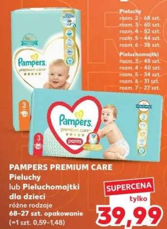 Premium Care Pieluchy lub Pieluchomajtki dla dzieci różne rodzaje