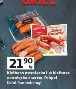 Kiełbasa ostrokołbaska lub kiełbasa ostrokołbaska 100 g dział samoobsługi
