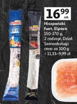 Hiszpański fuet 2 rodzaje dział samoobsługi