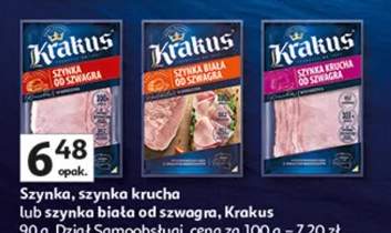 Szynka krucha lub szynka biała od szwagra dział samoobsługi