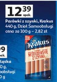 Parówki z szynki dział samoobsługi