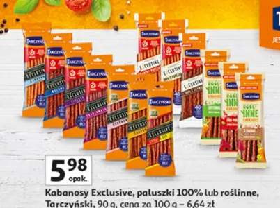 Kabanosy Exclusive, paluszki 100% lub roślinne