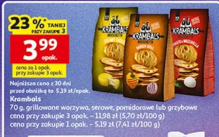 Chipsy Krambals grillowane warzywna, serowe, pomidorowe lub grzybowe