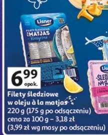 Filety śledziowe w oleju à la matjas