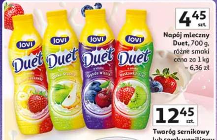 Napój mleczny Duet, różne smaki