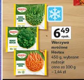 Warzywa mrożone Hortex wybrane rodzaje