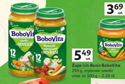 Zupa lub danie BoboVita, wybrane smaki