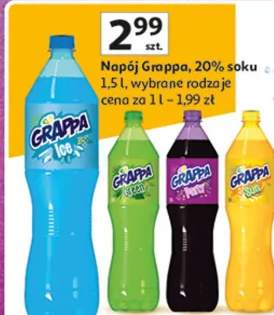 Napój Grappa, 20% soku