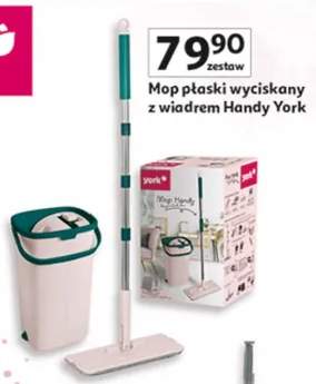 Mop plaski wyciskany z wiadrem Handy