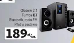 Głośniki 2.1 Tumba BT Bluetooth, radio FM, pilot w zestawie