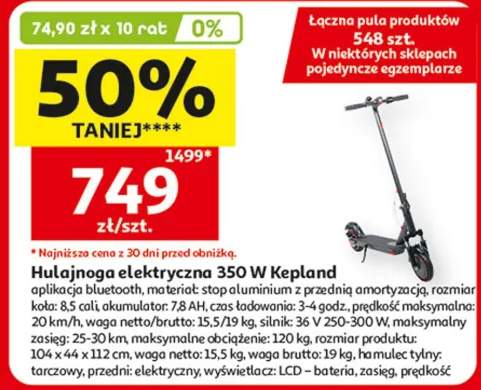 Hulajnoga elektryczna 350 W
