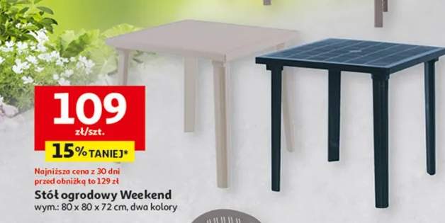 Stół ogrodowy Weekend