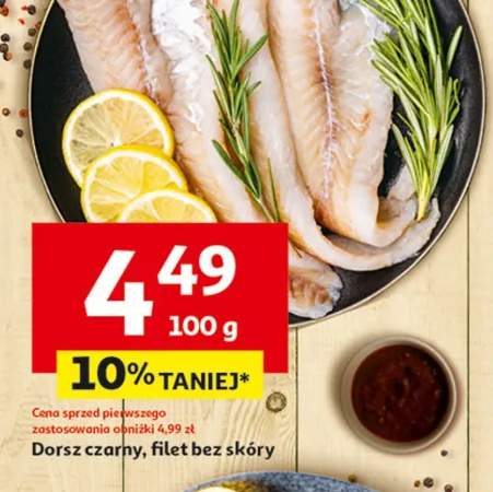 Dorsz czarny, filet bez skóry