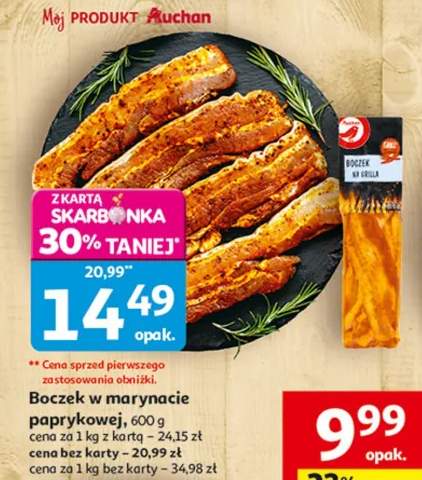 Boczek w marynacie paprykowej