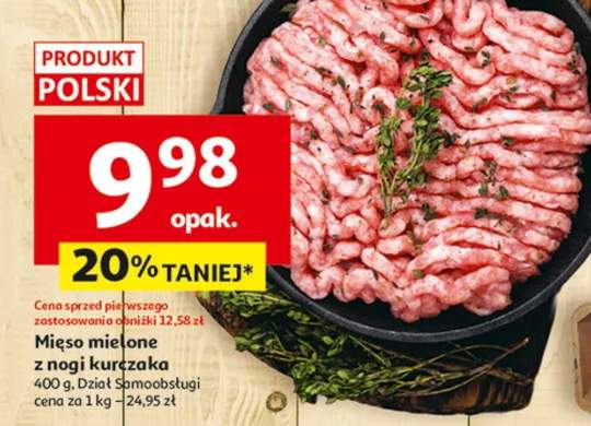 Mięso mielone z nogi kurczaka