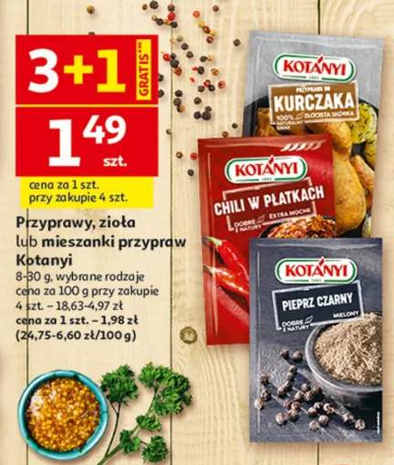 Przyprawy, zioła lub mieszanki przypraw