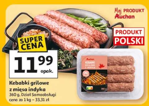 Kebabki grillowe z mięsa indyka Dział Samoobsługi