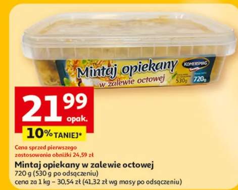 Mintaj opiekany w zalewie octowej