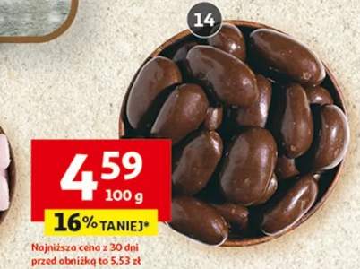 Daktyle, rodzynki lub żurawina w czekoladzie