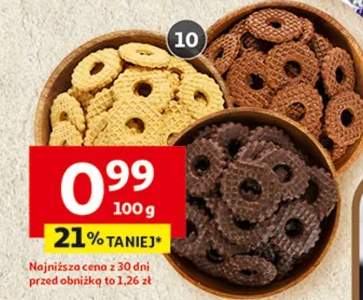 Ciastka Maja kakaowe, w polewie lub z cukrem