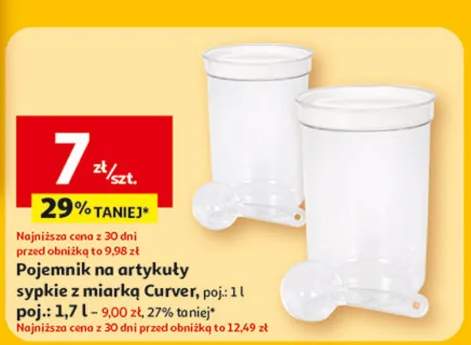 Pojemnik na artykuły sypkie z miarką