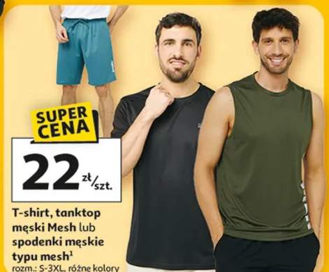 T-shirt, tanktop męski Mesh lub spodenki męskie typu mesh