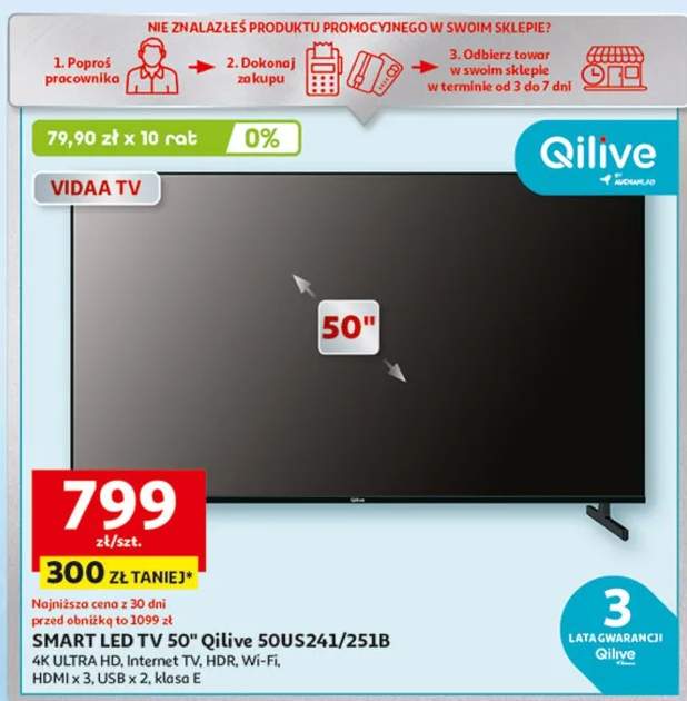 SMART LED TV 50"