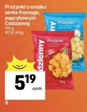 Prażynki o smaku serka fromage, paprykowym