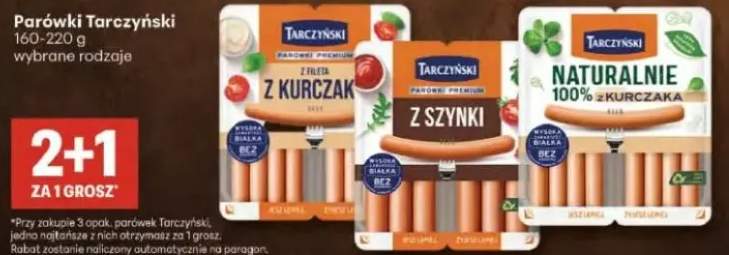 Parówki Tarczyński naturalnie 100% z kurczaka