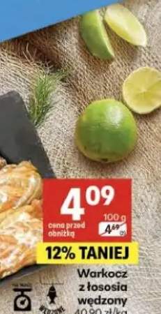 Warkocz z łososia wędzony