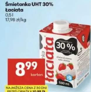 Śmietanka UHT 30% łaciata