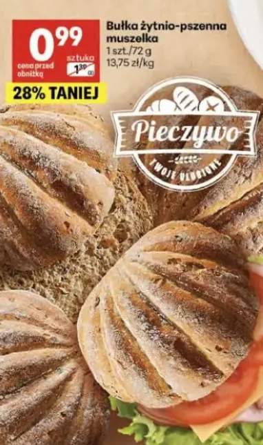 Bułka żytnio-pszenna muszelka