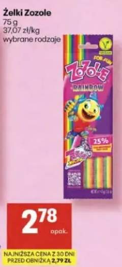 Żelki Zozole wybrane rodzaje