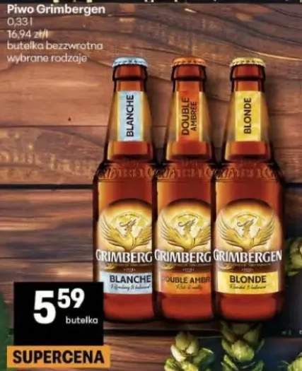 Piwo Grimbergen butelka bezwrotna wybrane rodzaje