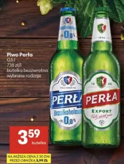 Piwo Perła butelka bezwrotna wybrane rodzaje