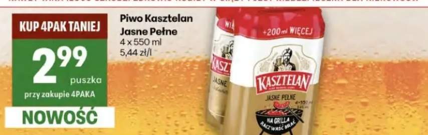 Piwo Kasztelan Jasne Pełne