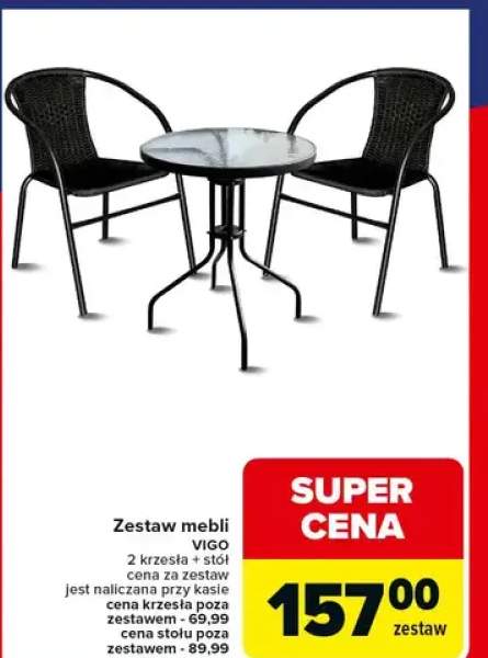 Zestaw mebli ogrodowych Vigo